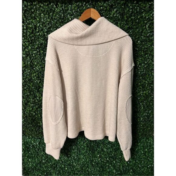 Free People Dean Pullover Sz Large Cream - Picture 6 of 6